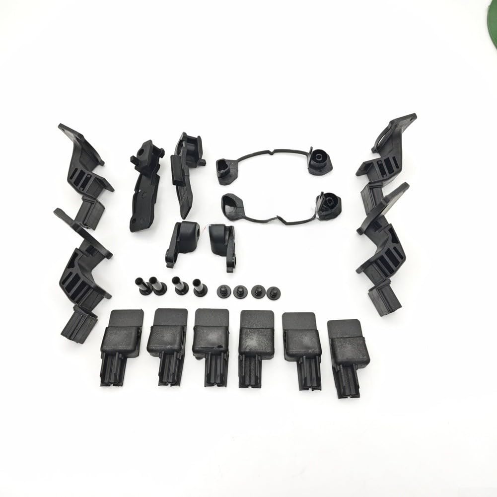 Kit de reparación deslizante de techo corredizo para Smart Fortwo 451 Cabriolet, fijación de bloqueo de techo convertible con clip guía de soporte, reemplaza A4517800089 A4517760016, parte superior de