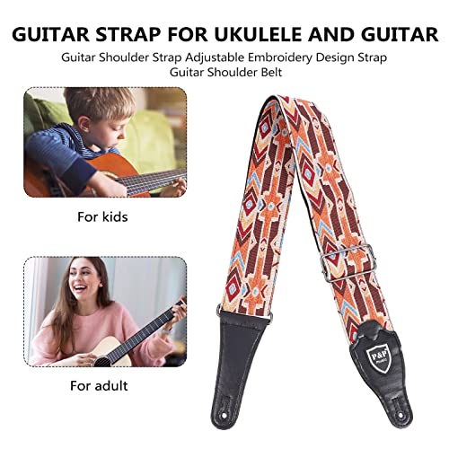 Vaguelly 2 Pièces Ukulélé E avec Musique Folk Réglable Shouler Jaune pour Banjo Ceinture Coton Style Électrique/Brodé… - Les Beatles, Paul McCartney, John Lennon, RIngo Starr, George Harrison Vaguelly 2 Pièces Ukulélé E avec Musique Folk Réglable Shouler Jaune pour Banjo Ceinture Coton Style Électrique/Brodé… – Image 4