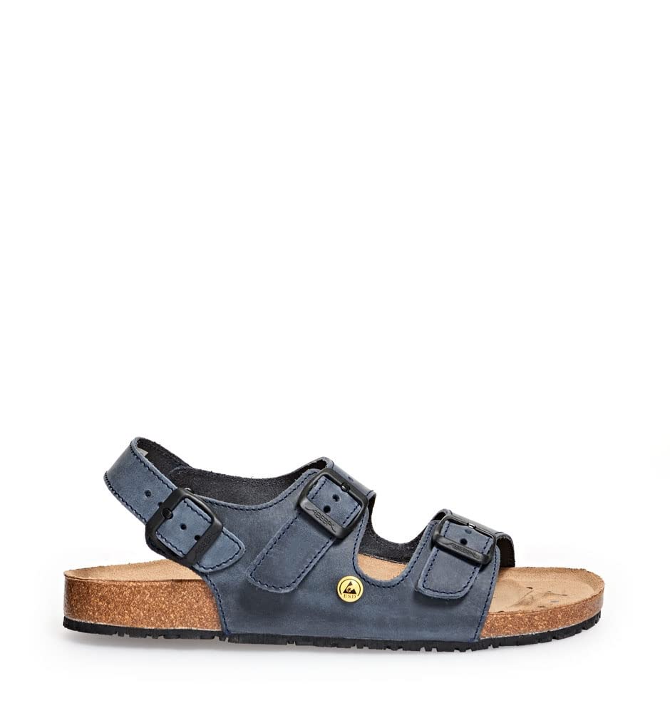 Abeba 4096-34 Size 34 "Nature ESD-Occupational Sandal - Blue