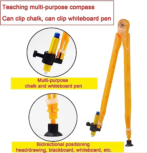 Set di 4 righelli magnetici per geometria, per uso in classe, facili da attaccare alla lavagna per insegnanti