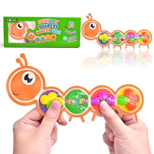 ASIOWELY Color Sorting Sensory Toys for Kids with Autism Toddler Toys for Airplane Travel Road Trip Preschool Montessori Toy Fine Motor Skills Christmas Stocking Stuffer Gift for Boys Girls A