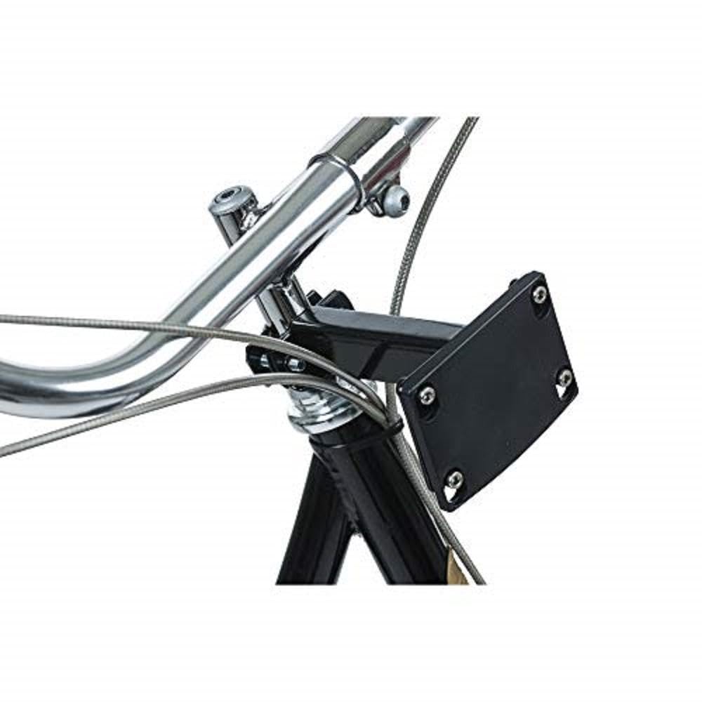 Basil Fixed Mounted STEM Holder, Cestino per Bicicletta. Unisex Adulto, Nero, Taglia Unica