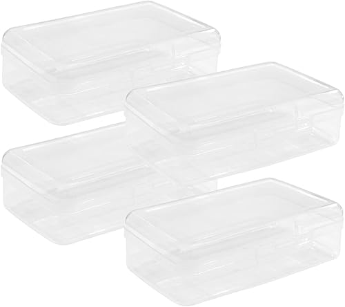 Caja de lápices transparente de gran capacidad, estuche para lápices, cajas de lápices de plástico, diseño apilable, cajas de suministros para el
