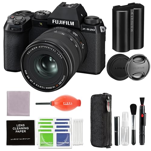 Image of Fujifilm X-S20 Mirrorless Digital Camera XF16-50mmF2.8-4.8 R LM WR - Black Bundle with Accessories