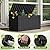 Devoko 80 Gallon Deck Box, Waterproof Resin Outdoor Storage Box for Outside and Patio, Outdoor Storage Bench Lockable for Patio Furniture, Garden Tools and Pool Supplies (Black, 80 Gallon)