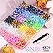 9000Pcs Resin Jelly Rhinestones with Tweezers for Crafting, Mixed-Color 5mm Flatback Gems, Bedazzling Crystal with 3Pcs 10ml B7000 Jewelry Glue for DIY Crafts Clothing Tumblers Shoes Nail Art