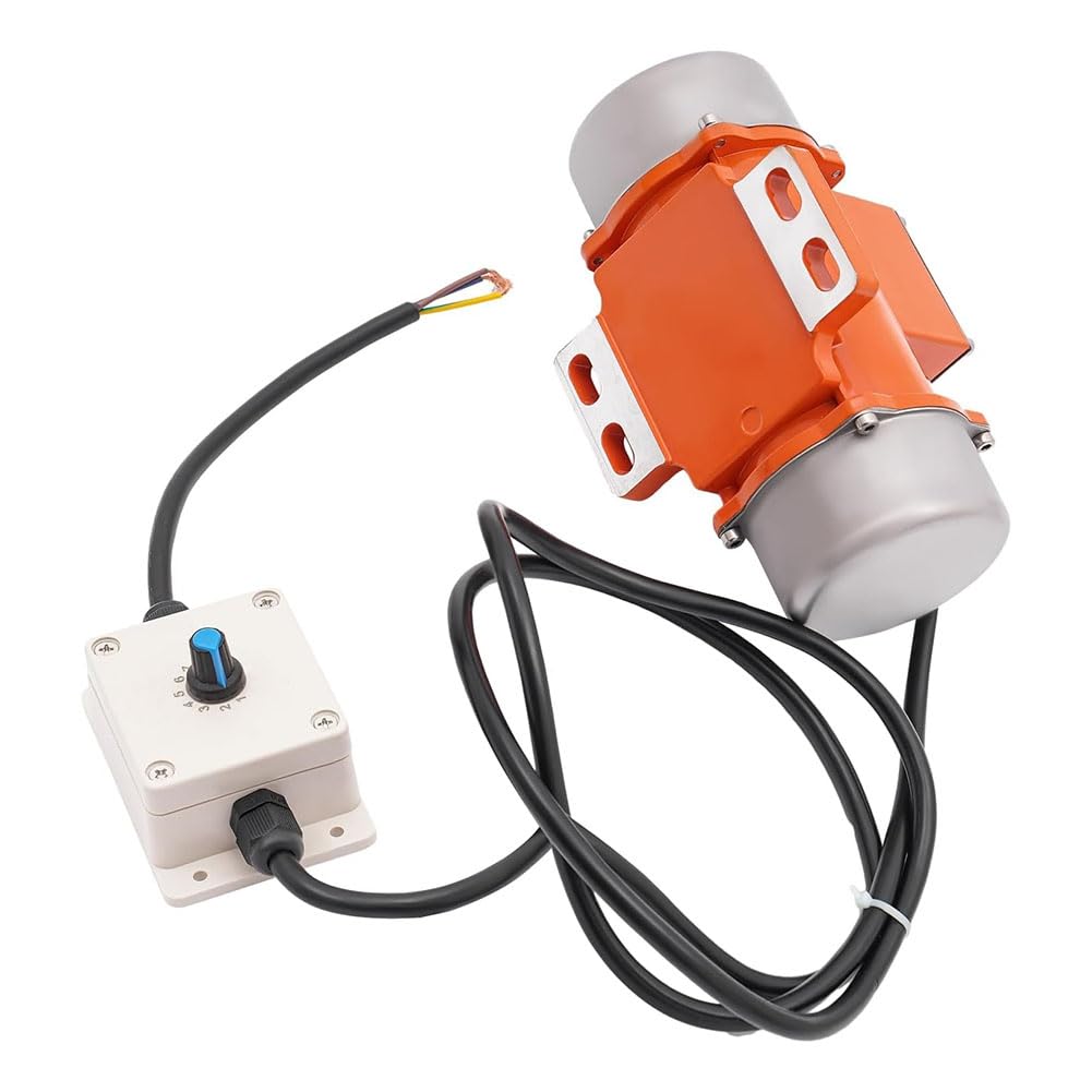 Motore di vibrazione per vibratore a calcestruzzo 60 W, motore di vibrazione a calcestruzzo a 9 velocità AC 110 V 3600 /Min, vibratore per calcestruzzo con alloggiamento in lega