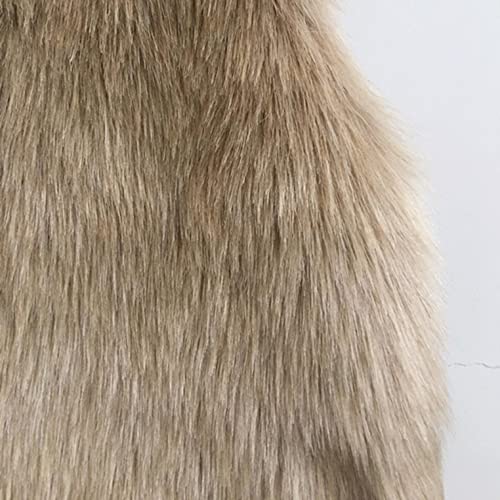 Toddler Baby Girls Kids Winter Warm Clothes Faux Fur Waistcoat Thick Coat Outwear Vest Tops 0-7 T Khaki #TOP6