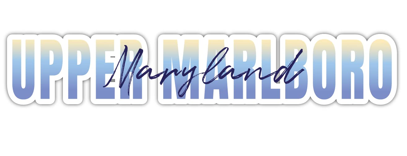 Upper Marlboro Maryland Souvenir 2-Inch Magnet Script Design 2 Inch|Magnet