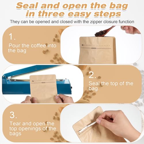 8 oz Foil Coffee Pouches with Valve