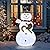 4ft Christmas Lighted Snowman Decorations,Large Christmas Holiday Decoration,Pre-Lit Light Up Snowman,Outdoor Lighted Holiday Displays,with LED Lights,for Outdoor Indoor Lawn Yard Xmas Decor (White)