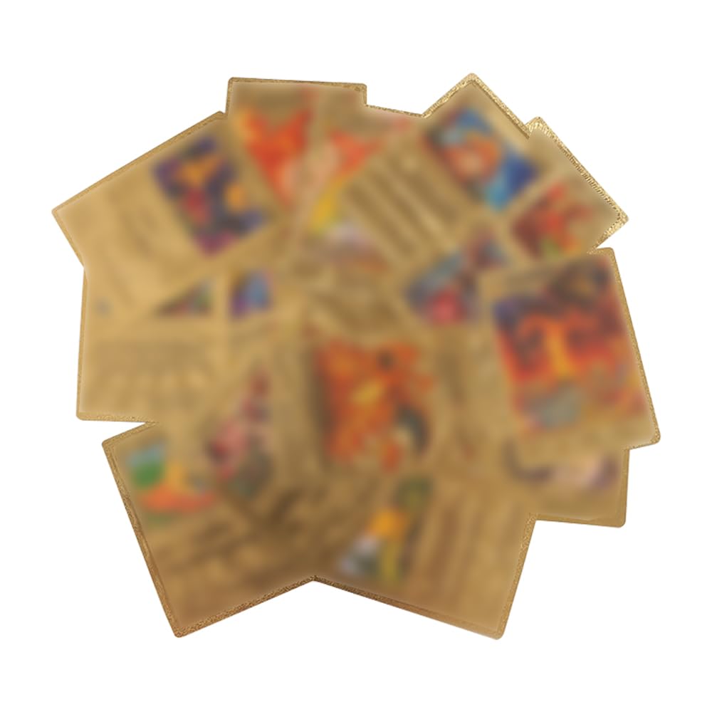 XPJBKC 55 Pieces Anime Trading Cards, Gold Collection, Ultra Rare Cards Guaranteed