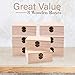 Upper Midland Products 8 Pk Wooden Boxes For Crafts, Unfinished Wood Boxes 5.875 In x 3.8 In x 2 in