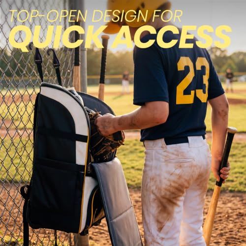 Fanwoli Rolling Baseball Backpack