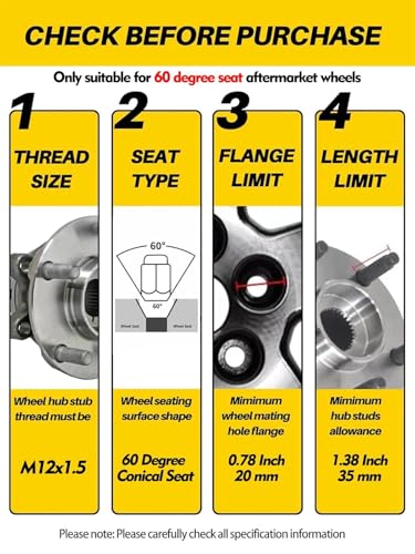 Image of MIKKUPPA 16PCS M12x1.5 Lug Nuts, Black Spline Drive 17mm Hex ATV Tire Nuts Includes Socket Key Tool, Replacement for Polaris Ranger RZR Honda Can-Am Pioneer Maverick X3 Talon Outlander Civic