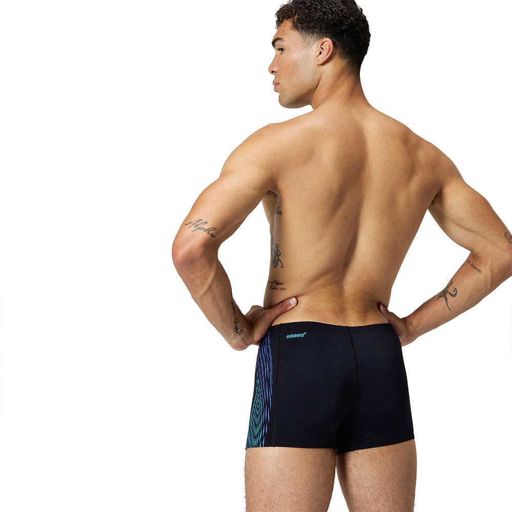 Speedo - Eco+ Tech Panel aqsh - Noir - Taille 40 - Maillot de Bain Boxer