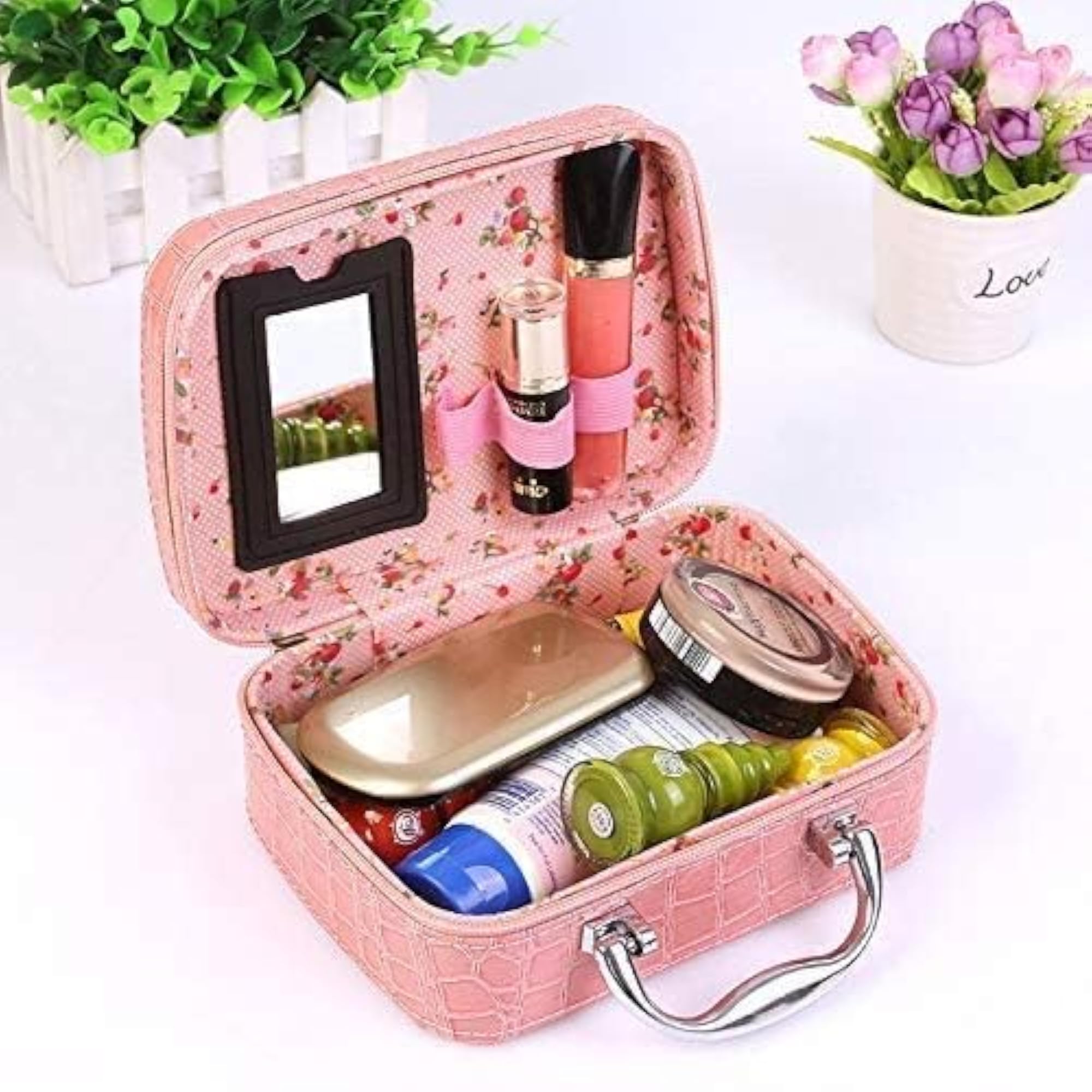 Cosmetic Organizer Storage Suitcase Bag, Gift for Her