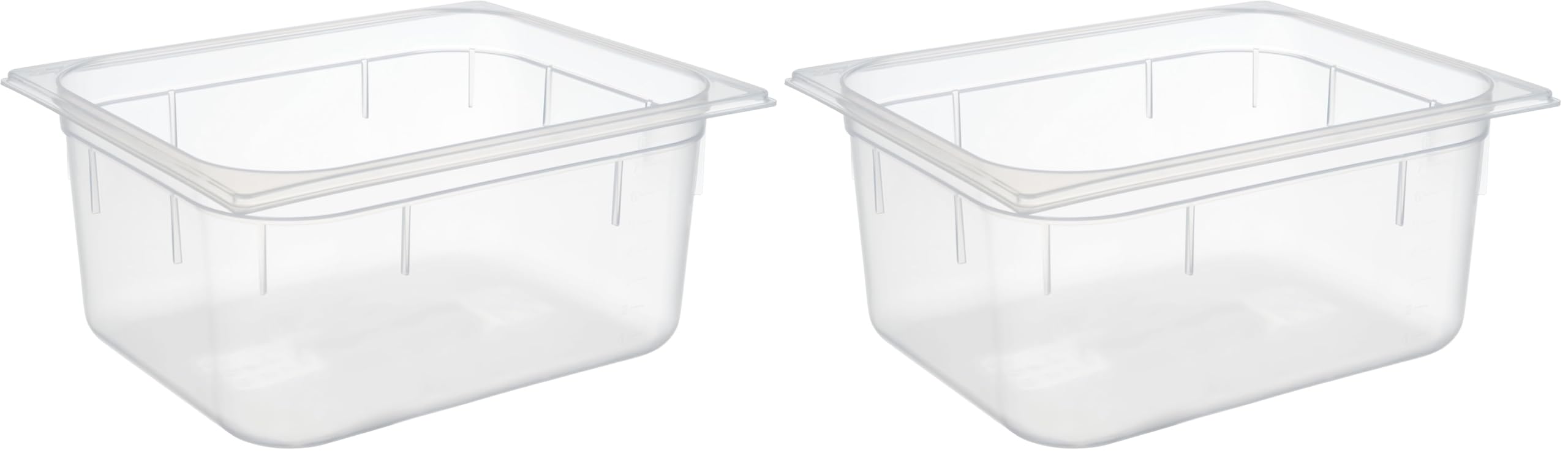 APS GN 1/2 Contenitore, Polipropilene, 8,9 Litri, 32,5 x 26,5 cm, Altezza: 15,0 cm (Confezione da 2)