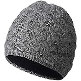 GIESSWEIN Mütze Roteck - Warm gefütterte Merino Beanie, Damen Strickmütze mit Fleece Innenfutter, Grobstrick Winter Cap