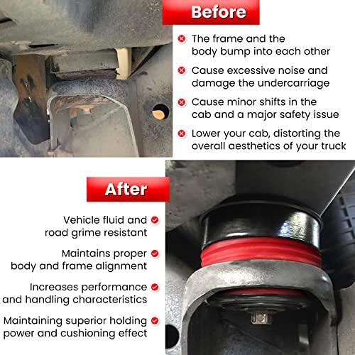 image for E-cowlboy Silicone Body Mount Kit for 2008-2016 Ford F-250 F-350 Crew 