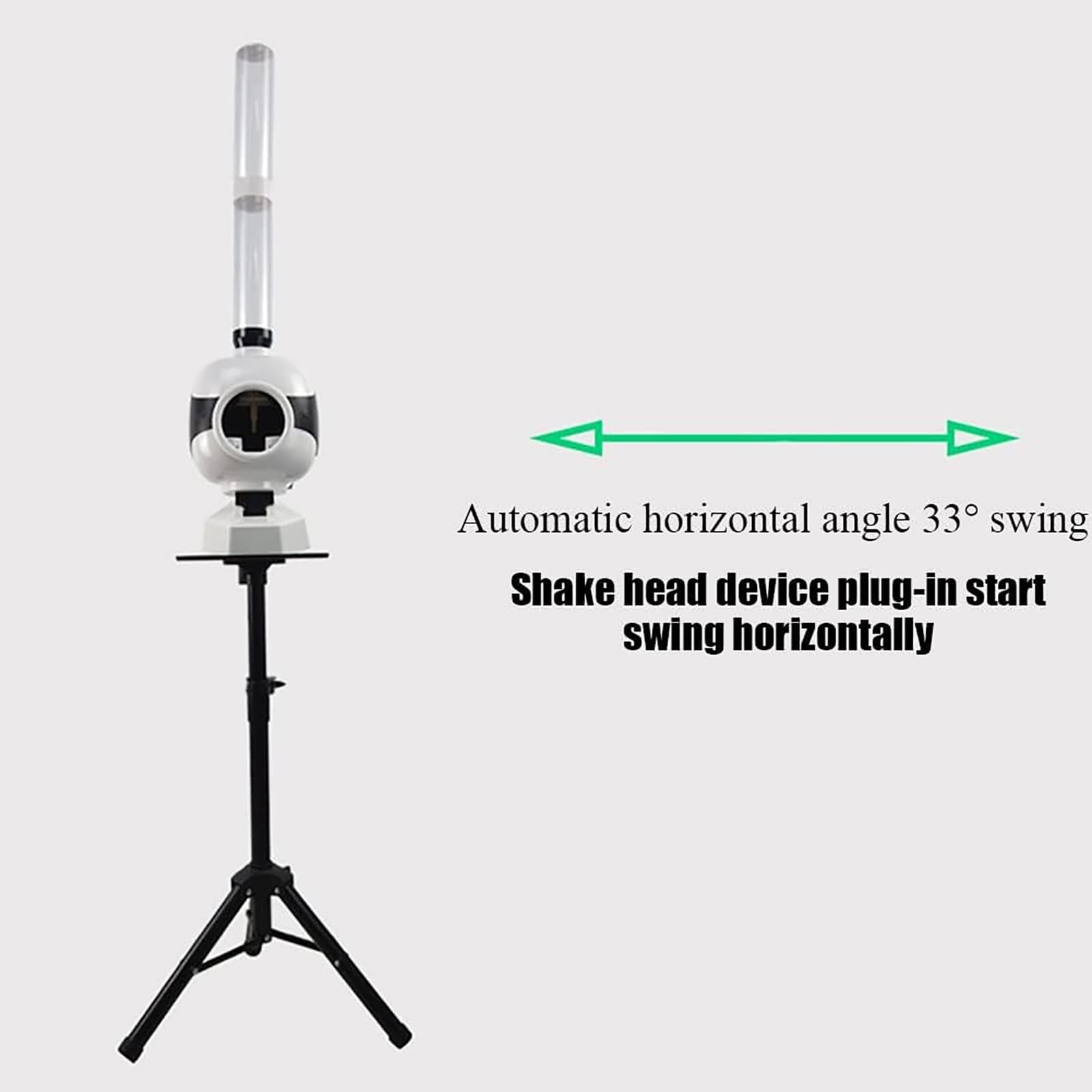 Badminton Serving Machine, Automatic Badminton Trainer with Remote Control & Bracket, 50 Ball Capacity(Does Not Contain), Fixed-Point Serve, Tee Distance/Speed Adjustable, for Outdoor Sports