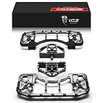 MZS-Motorcycle-Floorboards-Passenger-Driver-Footboards-Wide-Foot-Pegs-Board-Pedal-Stretched-Black-Compatible-with-Dyna-FLD-ElectraRoadStreet-Glide-Softail-Road-King-Trike-Ultra-Limited