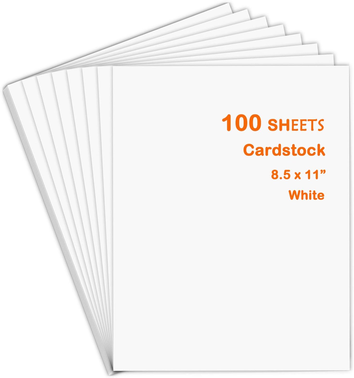 HTVRONT White Cardstock Paper Bundle 100 Sheets