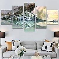 SIGNWIN 5 Panel Canvas Wall Art Coiling Around for Home Decorations Ready to Hang - 60