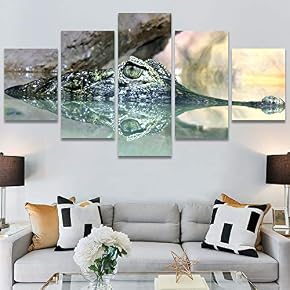 SIGNWIN 5 Panel Canvas Wall Art Coiling Around...
