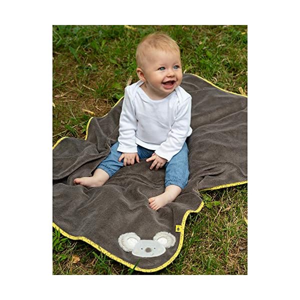 Fehn 064193 Kuscheldecke Koala - Kuschelige Schmusedecke für Babys und Kleinkinder ab 0+ Monaten - zum Kuscheln, als… – Bild 3