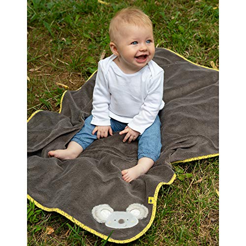 Fehn 064193 Kuscheldecke Koala - Kuschelige Schmusedecke für Babys und Kleinkinder ab 0+ Monaten - zum Kuscheln, als… – Bild 3