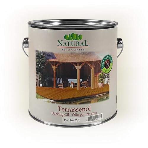 Natural Naturfarben Terrassenöl Classic 2,5L Holzgrau