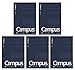 Produktbild Kokuyo Campus Notizbuch, A5-gepunktet, 6 mm Lineal, 30 Zeilen x 50 Blatt, 100 Seiten, 5 Stück, dunkelblau