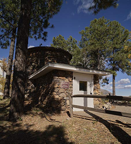 18 x 24 Ready to Hang Canvas Wrap of an Old Water Tank and shed Used to Store a Large soda-Acid fire Extinguisher at Lowell Observatory in Flagstaff Arizona v12 2018 Highsmith