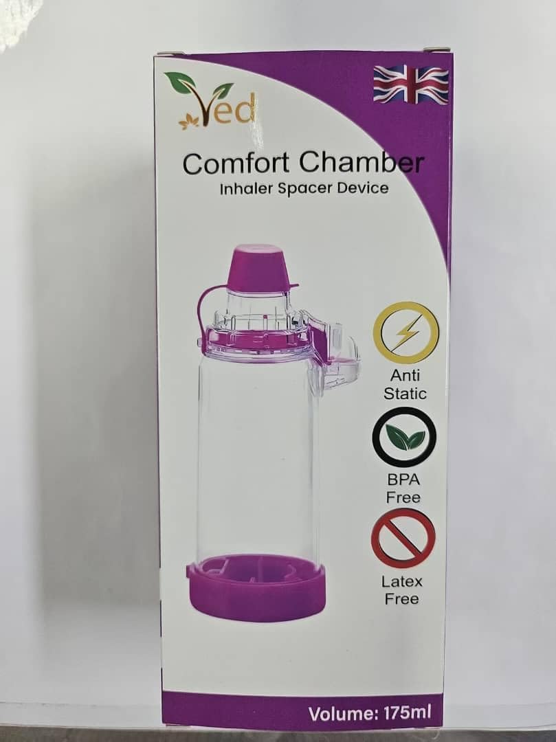 VED Anti Static Spacer for Inhaler Inhaler Inhalation Chamber Use with Dosing Aerosols BPA and Latex Free
