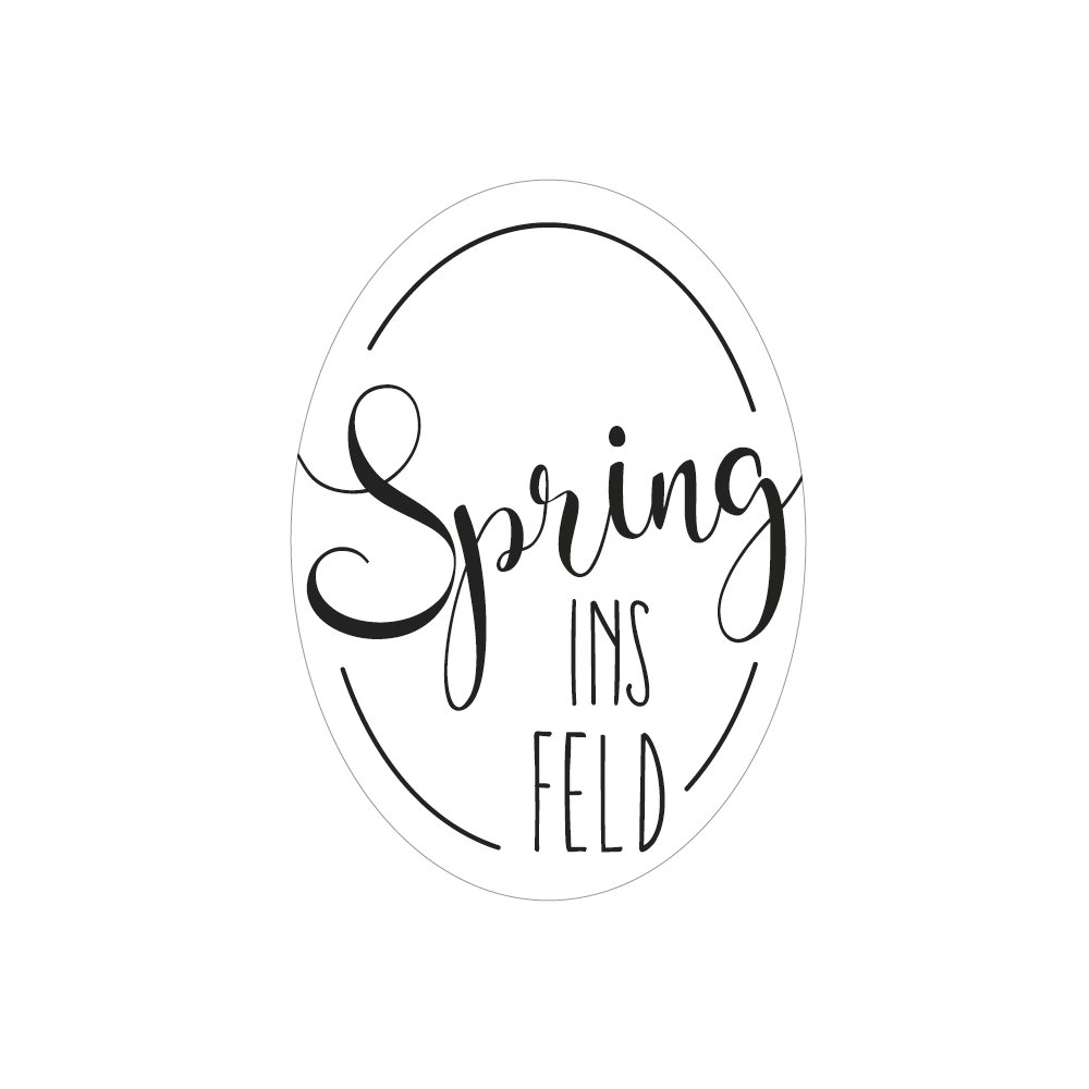Rayher Label Spring ins Feld, Colourless, 4x5.5cm