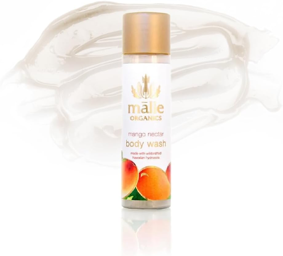 Malie Organics Body Wash Travel Mango Nectar, 2.5 fl oz (74 ml)