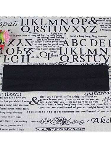 pedkit Faixa de cabelo masculina e feminina de cor sólida faixa larga elástica ioga esportes acessór