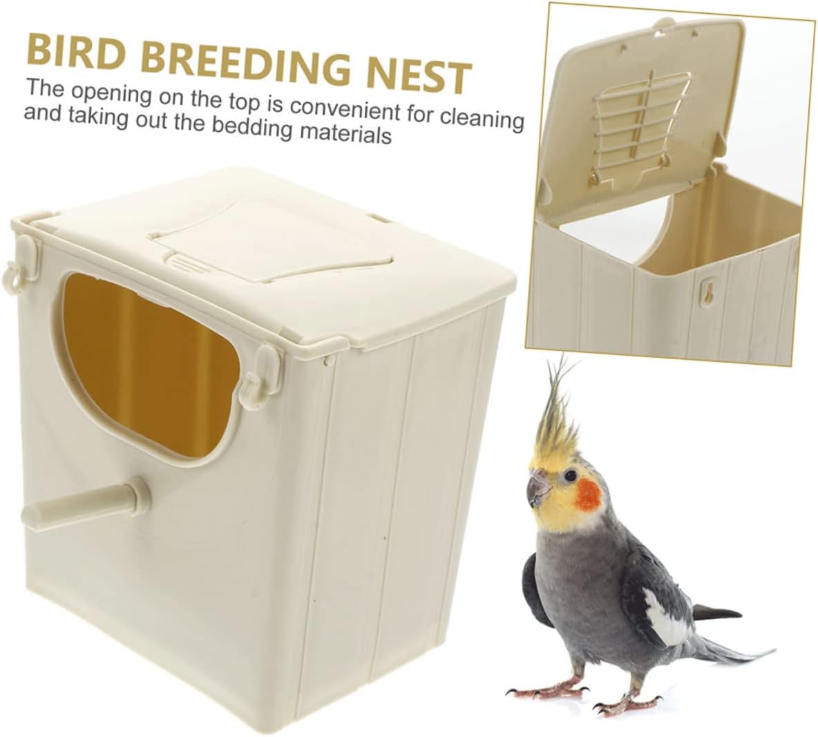 8pcs Bird Nesting Box Safe Plastic Breeding Hut for Finches Sparrows Lovebirds Easy to Warm Environment for Incubation for Use