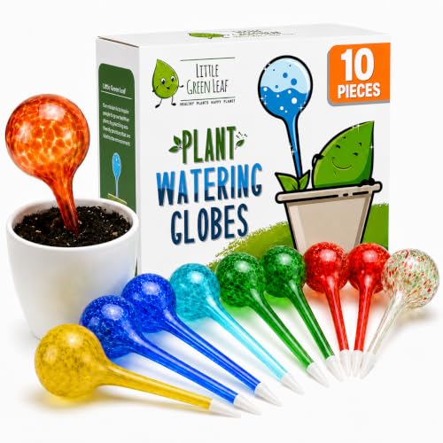 Plant Watering Globes 10 Pack– Self Watering Bulbs, Indoor & Outdoor Plants