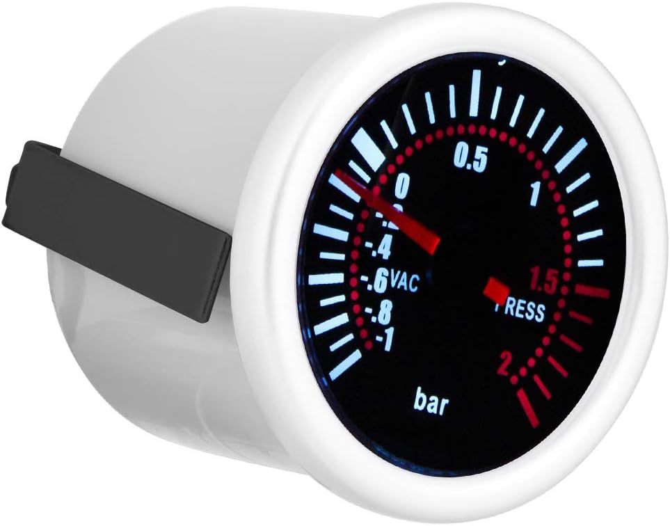 Boost Gauge Meter, Turbo Boost Gauge, LED Digital Turbo Boost Gauge, Compatible with Multiple Vehicles