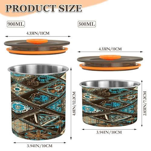 Envase para café con cierre al vacío de acero inoxidable 500ml miniatura 3