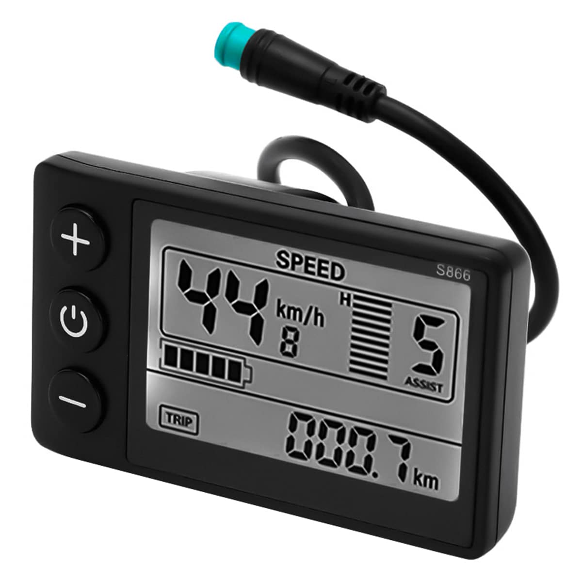Hsthe Sea Vélo électrique Écran LCD 24 V 36 V 48 V EBike Affichage Compteur Panneau de Commande
