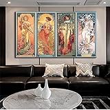 Zoom IMG-2 dittelle artista alphonse mucha quadro Zoom IMG-2 dittelle artista alphonse mucha quadro