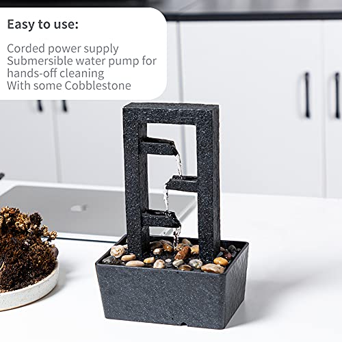 Caslonee CAS_TF001 11 Inch Tall Indoor Relaxation Tabletop Fountain thumb #2