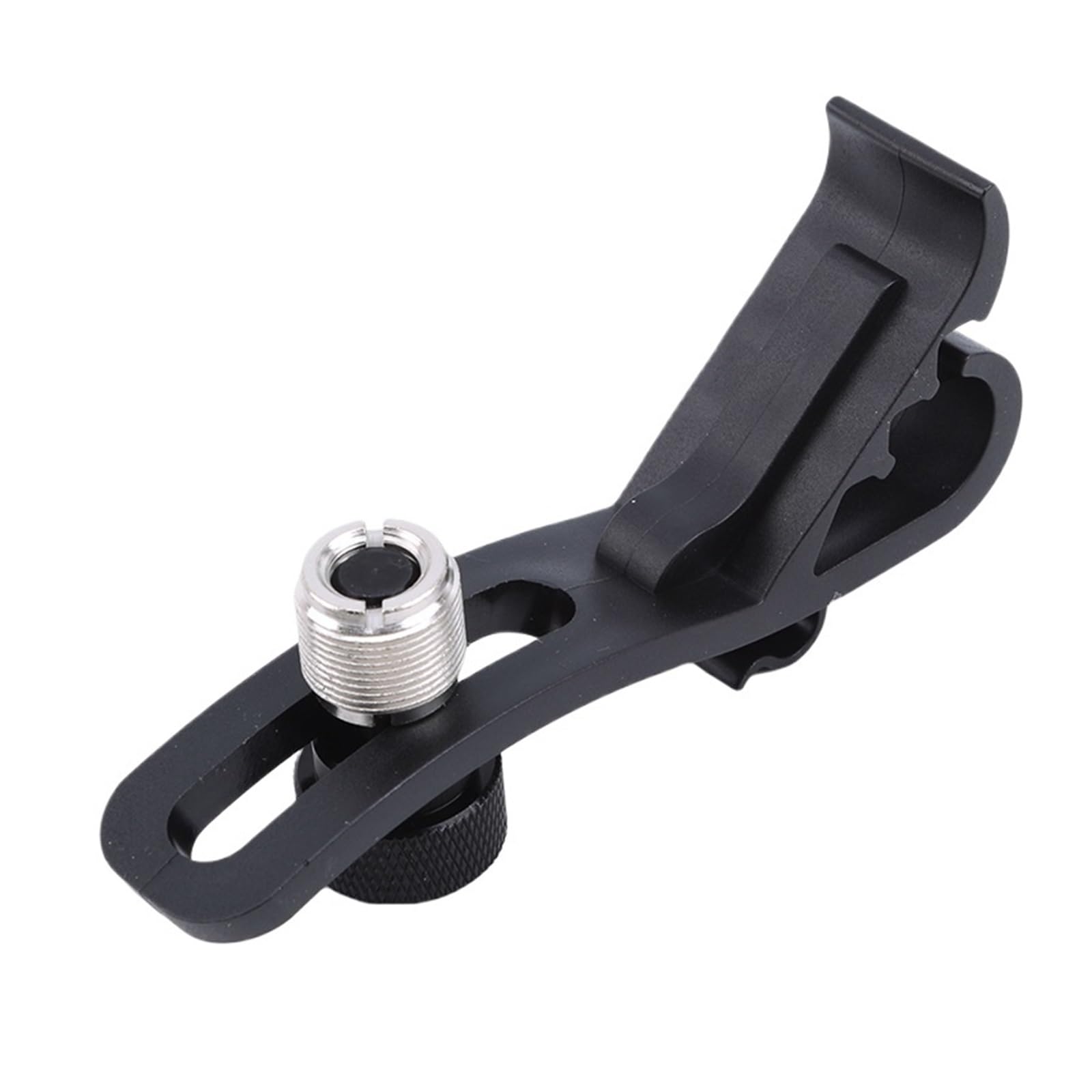 Wjiayao Black Drum Microphone Clips Adjustable Clip On Drum Rim Shockproof Mount Microphone Mic Clamp Holder