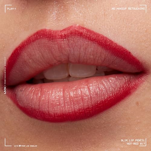 Image of Nyx Professional Makeup Slim Lip Pencil, Hot Red, 1.1g