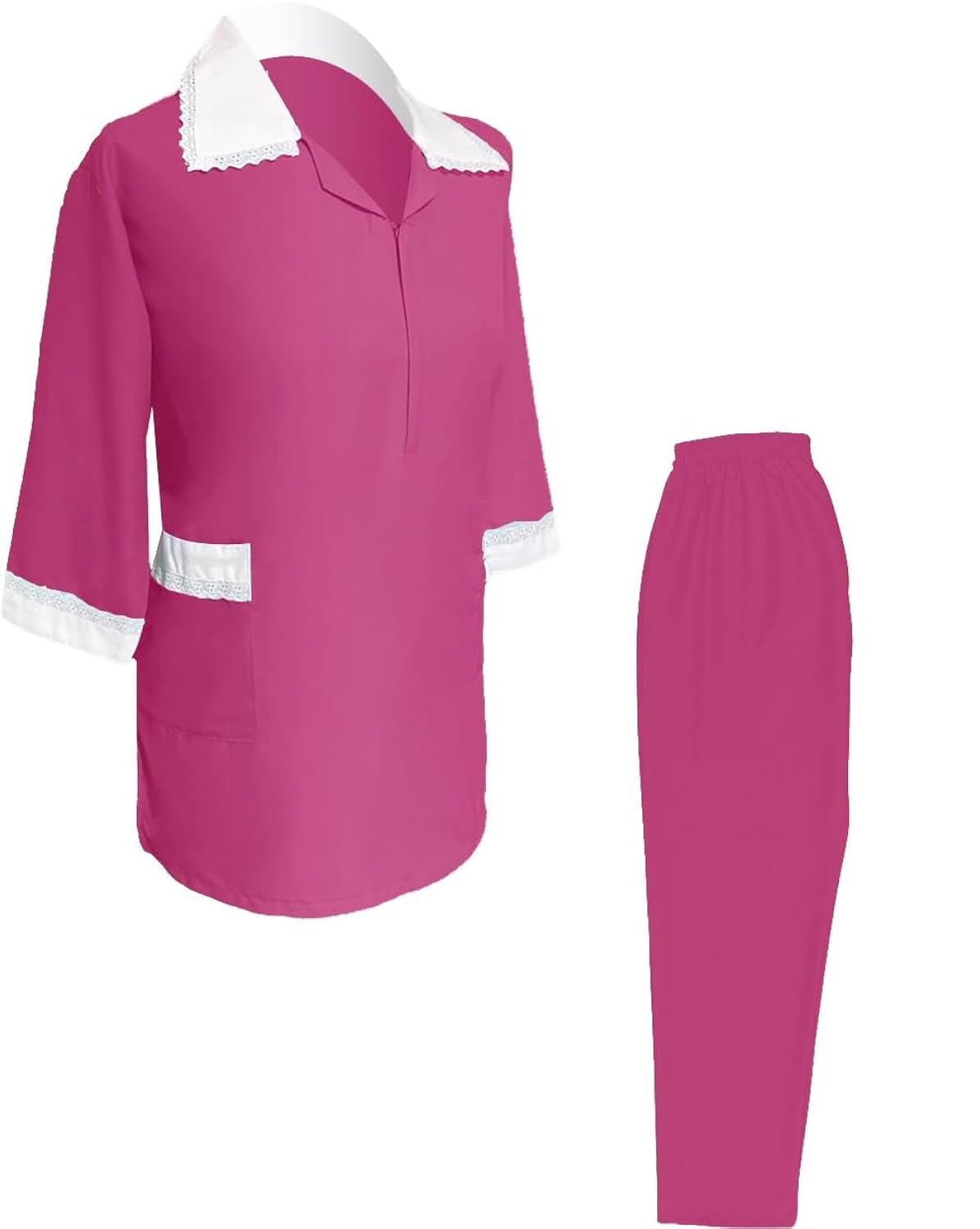 Symmetry ApparelLong Sleeves Housemaid Uniform, Nanny & Maid dress set with long top & pants
