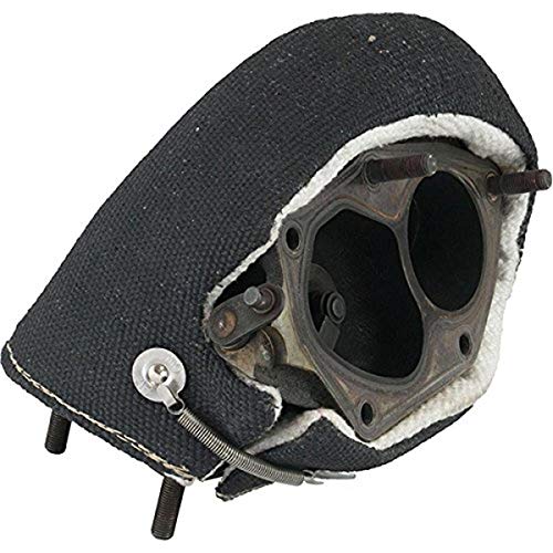 Heatshield Products 300548 Black Stealth Turbo Heat Shield for T2 Flange (G25,27,28) Turbo with Wastegate