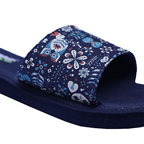 Image of SOLETHREADS SQUISHY DOODLE | Super Soft | Comfort | Cushion | Bounce Back | Durable | Handcrafted Upper | Outdoor | Slippers | T-Strap | Flip Flops for Women